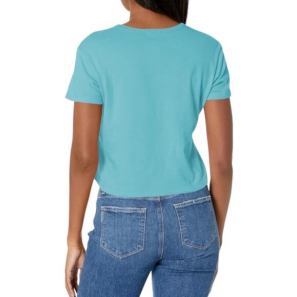 NWT! Monrow Women's Vintage Tee in Sky Blue - Size Small - Picture 2 of 6